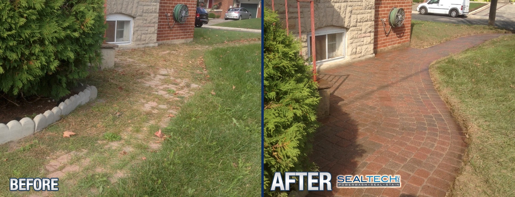 Interlock-weed-removal-toronto-before-after-