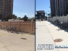 Fence-painting-Weston-rd-go-station-before-after