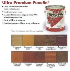 Penofin ultra premium wood stain product used by Seal Tech