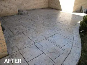 Pattern concrete sealing after