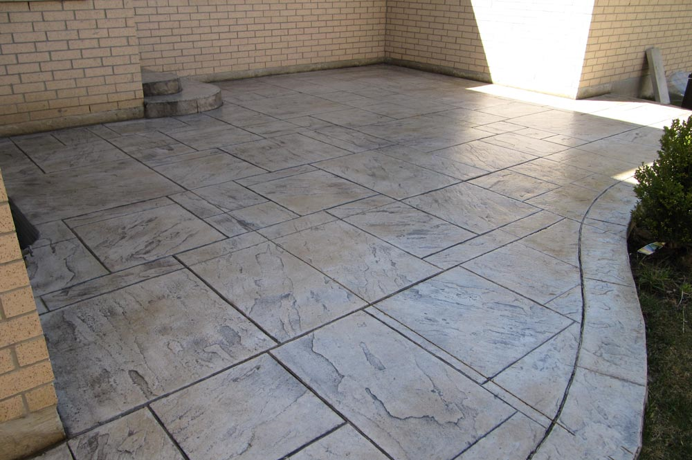 Sealing pattern concrete and protection