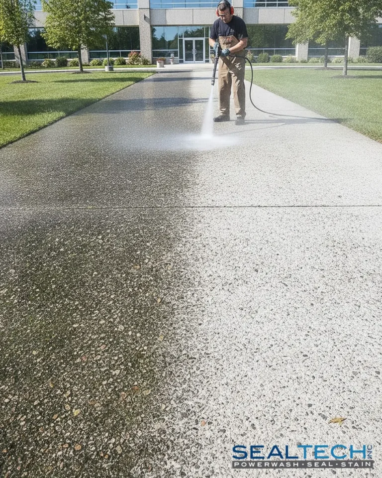 clean stone power wash